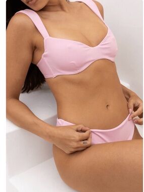 Londre The Sweetheart Underwire Top Peony Pink Size Small
